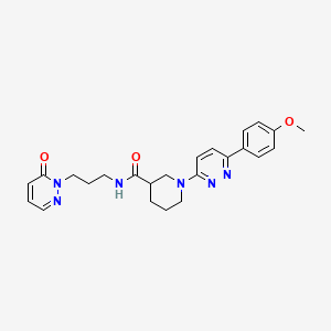 1-(6-(4-methoxyphenyl)pyridazin-3-yl)-N-(3-(6-oxopyridazin-1(6H)-yl)propyl)piperidine-3-carboxamide