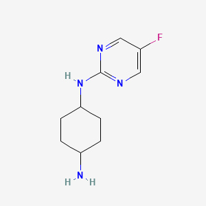 molecular formula C10H15FN4 B2675384 (1R,4R)-N1-(5-Fluoropyrimidin-2-yl)cyclohexane-1,4-diamine CAS No. 1400637-02-6