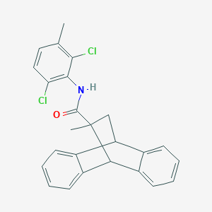 N-(2,6-dichloro-3-methylphenyl)-15-methyltetracyclo[6.6.2.02,7.09,14]hexadeca-2,4,6,9,11,13-hexaene-15-carboxamide