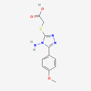2-{[4-amino-5-(4-methoxyphenyl)-4H-1,2,4-triazol-3-yl]sulfanyl}acetic acid