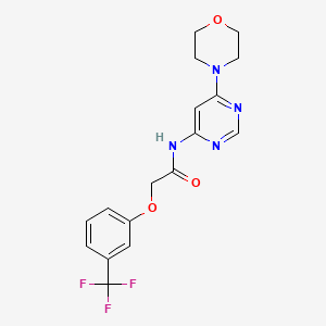 N-(6-morpholinopyrimidin-4-yl)-2-(3-(trifluoromethyl)phenoxy)acetamide