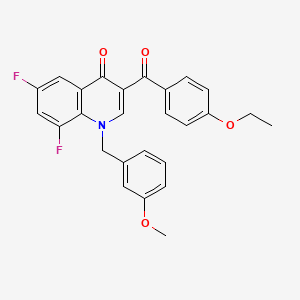 3-(4-Ethoxybenzoyl)-6,8-difluoro-1-[(3-methoxyphenyl)methyl]quinolin-4-one