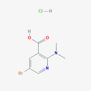 B2675413 5-Bromo-2-(dimethylamino)nicotinic acid hydrochloride CAS No. 1820675-03-3