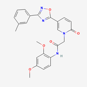 molecular formula C24H22N4O5 B2675431 N-(2,4-dimethoxyphenyl)-2-{5-[3-(3-methylphenyl)-1,2,4-oxadiazol-5-yl]-2-oxo-1,2-dihydropyridin-1-yl}acetamide CAS No. 1326855-47-3