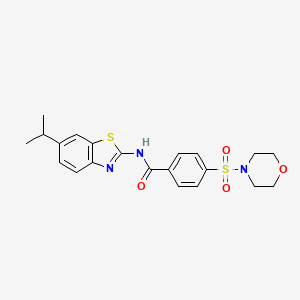 N-(6-isopropylbenzo[d]thiazol-2-yl)-4-(morpholinosulfonyl)benzamide