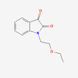 molecular formula C12H13NO3 B2675484 1-(2-乙氧基乙基)-1H-吲哚-2,3-二酮 CAS No. 303065-45-4
