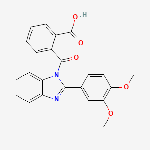 2-[2-(3,4-Dimethoxy-phenyl)-benzoimidazole-1-carbonyl]-benzoic acid