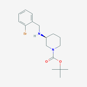 (S)-tert-Butyl 3-(2-bromobenzylamino)piperidine-1-carboxylate