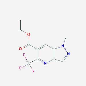 Ethyl 1-methyl-5-(trifluoromethyl)pyrazolo[4,3-b]pyridine-6-carboxylate
