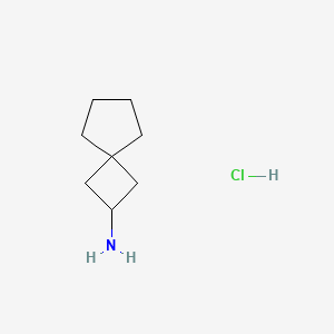 molecular formula C8H16ClN B2675587 Spiro[3.4]octan-2-amine hydrochloride CAS No. 2248329-86-2