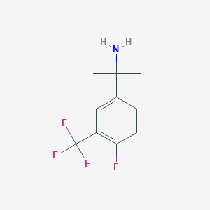 2-[4-Fluoro-3-(trifluoromethyl)phenyl]propan-2-amine