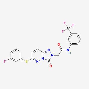 2-[6-[(3-fluorophenyl)thio]-3-oxo[1,2,4]triazolo[4,3-b]pyridazin-2(3H)-yl]-N-[3-(trifluoromethyl)phenyl]acetamide