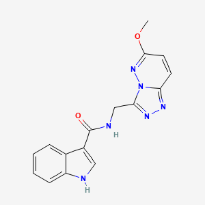 N-((6-methoxy-[1,2,4]triazolo[4,3-b]pyridazin-3-yl)methyl)-1H-indole-3-carboxamide