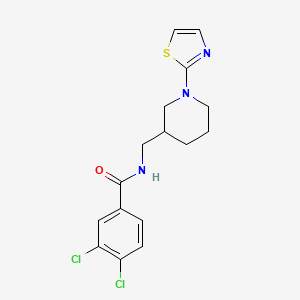 3,4-dichloro-N-((1-(thiazol-2-yl)piperidin-3-yl)methyl)benzamide