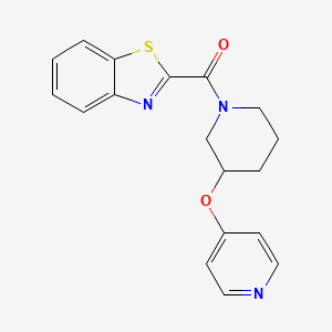 Benzo[d]thiazol-2-yl(3-(pyridin-4-yloxy)piperidin-1-yl)methanone
