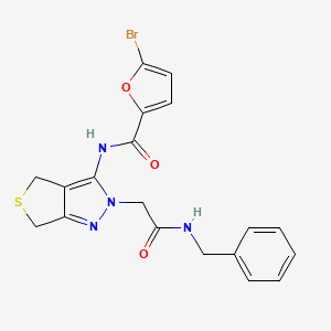 N-(2-(2-(benzylamino)-2-oxoethyl)-4,6-dihydro-2H-thieno[3,4-c]pyrazol-3-yl)-5-bromofuran-2-carboxamide