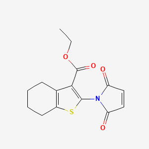 Ethyl 2-(2,5-dioxo-2,5-dihydro-1H-pyrrol-1-yl)-4,5,6,7-tetrahydro-1-benzothiophene-3-carboxylate