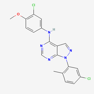1-(5-chloro-2-methylphenyl)-N-(3-chloro-4-methoxyphenyl)-1H-pyrazolo[3,4-d]pyrimidin-4-amine