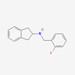 N-[(2-fluorophenyl)methyl]-2,3-dihydro-1H-inden-2-amine