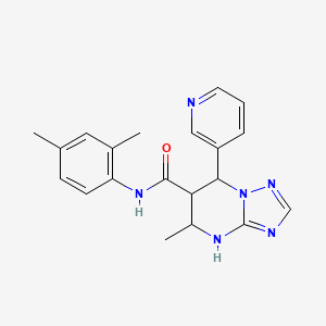 N-(2,4-dimethylphenyl)-5-methyl-7-(pyridin-3-yl)-4,5,6,7-tetrahydro-[1,2,4]triazolo[1,5-a]pyrimidine-6-carboxamide