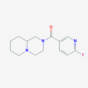 2-fluoro-5-{octahydro-1H-pyrido[1,2-a]piperazine-2-carbonyl}pyridine
