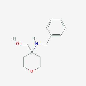molecular formula C13H19NO2 B2675654 [4-(Benzylamino)oxan-4-yl]methanol CAS No. 1183525-20-3