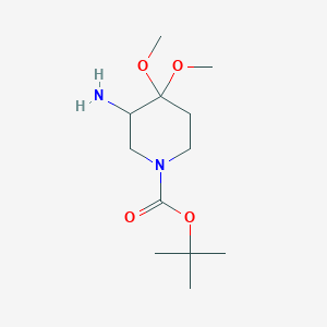 Tert-butyl 3-amino-4,4-dimethoxypiperidine-1-carboxylate