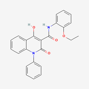 molecular formula C24H20N2O4 B2675673 N-(2-ethoxyphenyl)-4-hydroxy-2-oxo-1-phenyl-1,2-dihydroquinoline-3-carboxamide CAS No. 946254-61-1
