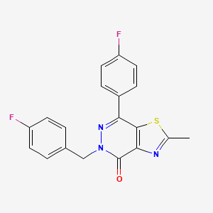 5-(4-fluorobenzyl)-7-(4-fluorophenyl)-2-methylthiazolo[4,5-d]pyridazin-4(5H)-one