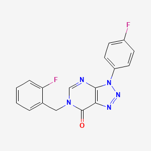 6-(2-fluorobenzyl)-3-(4-fluorophenyl)-3H-[1,2,3]triazolo[4,5-d]pyrimidin-7(6H)-one