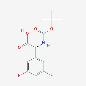 molecular formula C13H15F2NO4 B2675690 Boc-D-Phg(3,5-F2)-OH CAS No. 1241677-76-8