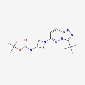 Tert-butyl N-[1-(3-tert-butyl-[1,2,4]triazolo[4,3-b]pyridazin-6-yl)azetidin-3-yl]-N-methylcarbamate