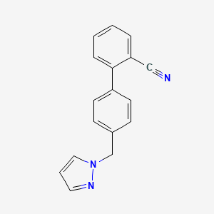 2-[4-(1H-pyrazol-1-ylmethyl)phenyl]benzonitrile