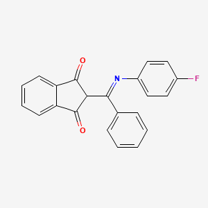 2-[N-(4-fluorophenyl)-C-phenylcarbonimidoyl]indene-1,3-dione