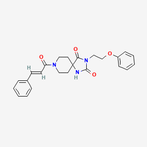 8-Cinnamoyl-3-(2-phenoxyethyl)-1,3,8-triazaspiro[4.5]decane-2,4-dione