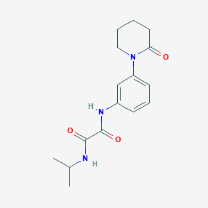 N1-isopropyl-N2-(3-(2-oxopiperidin-1-yl)phenyl)oxalamide