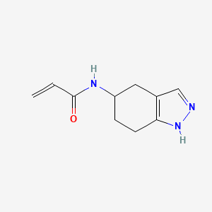 molecular formula C10H13N3O B2675739 N-(4,5,6,7-tetrahydro-1H-indazol-5-yl)prop-2-enamide CAS No. 2094879-33-9
