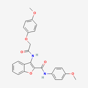 3-(2-(4-methoxyphenoxy)acetamido)-N-(4-methoxyphenyl)benzofuran-2-carboxamide