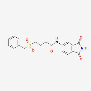 4-(benzylsulfonyl)-N-(1,3-dioxoisoindolin-5-yl)butanamide