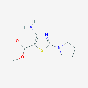Methyl 4-amino-2-pyrrolidin-1-yl-1,3-thiazole-5-carboxylate