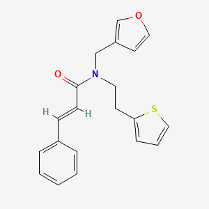 molecular formula C20H19NO2S B2676039 N-(furan-3-ylmethyl)-N-(2-(thiophen-2-yl)ethyl)cinnamamide CAS No. 1428381-68-3
