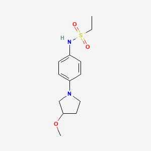 B2676047 N-(4-(3-methoxypyrrolidin-1-yl)phenyl)ethanesulfonamide CAS No. 1797888-75-5