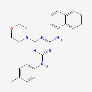 6-morpholino-N2-(naphthalen-1-yl)-N4-(p-tolyl)-1,3,5-triazine-2,4-diamine