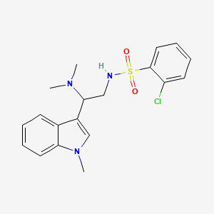 2-chloro-N-(2-(dimethylamino)-2-(1-methyl-1H-indol-3-yl)ethyl)benzenesulfonamide