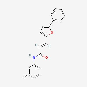(E)-3-(5-phenylfuran-2-yl)-N-(m-tolyl)acrylamide