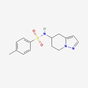 4-methyl-N-(4,5,6,7-tetrahydropyrazolo[1,5-a]pyridin-5-yl)benzenesulfonamide