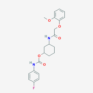3-(2-(2-Methoxyphenoxy)acetamido)cyclohexyl (4-fluorophenyl)carbamate