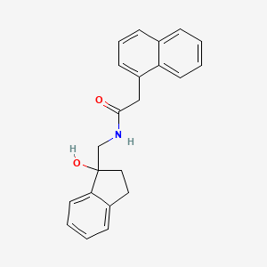 N-((1-hydroxy-2,3-dihydro-1H-inden-1-yl)methyl)-2-(naphthalen-1-yl)acetamide