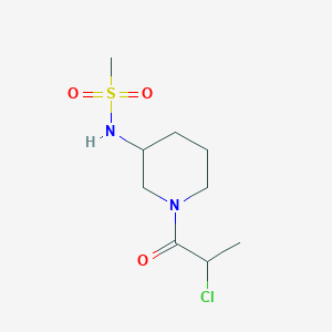 N-[1-(2-chloropropanoyl)piperidin-3-yl]methanesulfonamide