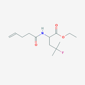 Ethyl 4-fluoro-4-methyl-2-pent-4-enamidopentanoate